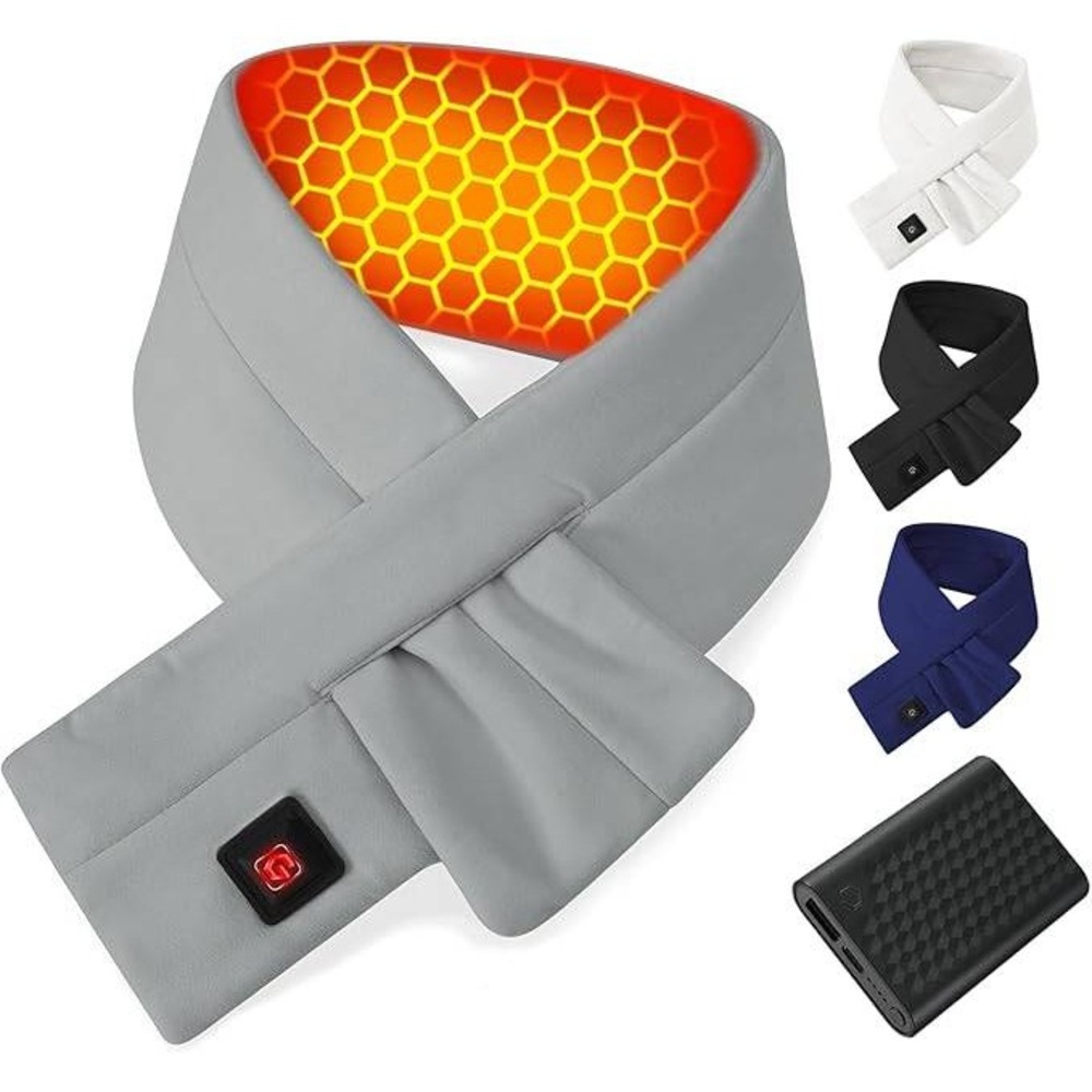 Wulcea Graphene Heated Scarf for Men Women includes 5V2A 6000mAh Battery NEW